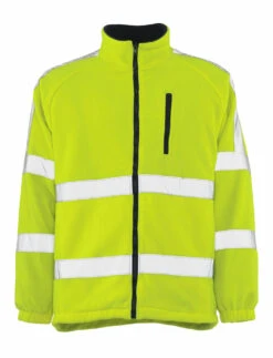 Mascot Salzburg Hi-Vis Fleece Work Jacket Yellow (Sizes XS-4XL)