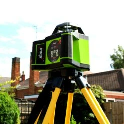 Imex I77R Cordless Self-Levelling Laser Level 400m With LRX10 Digital Receiver -Household Tools 1000 x 1000 site shot 1