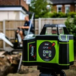 Imex I77R Cordless Self-Levelling Laser Level 400m With LRX10 Digital Receiver -Household Tools 1000 x 1000 site shot 2