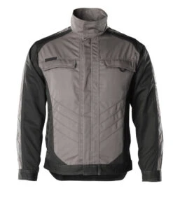 Mascot Unique Fulda Work Jacket Grey/Black (Sizes XS-4XL)