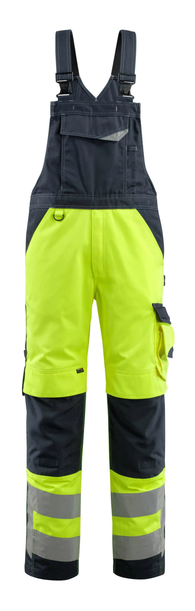 Mascot Newcastle Hi-Vis Bib & Brace Work Coveralls Yellow/Dark Navy Blue (Various Sizes) 1 Mascot Newcastle Hi-Vis Bib & Brace Work Coveralls Yellow/Dark Navy Blue (Various Sizes)