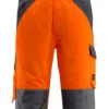 Mascot Light Hi-Vis Bib & Brace Work Coverall Orange/Grey (Various Sizes)