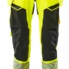Mascot Accelerate Safe Hi-Vis Trade Work Trousers Yellow/Black (Various Sizes)