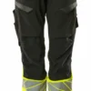 Mascot Diamond Womens Hi-Vis Two-Tone Work Trousers Yellow/Black (Various Sizes)
