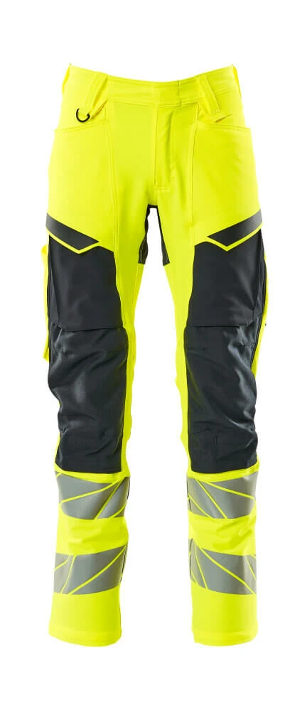 Mascot Accelerate Hi-Vis Work Trousers Yellow/Dark Navy Blue (Various Sizes)30.5in Waist / 30in Leg 1 Mascot Accelerate Hi-Vis Work Trousers Yellow/Dark Navy Blue (Various Sizes)30.5in Waist / 30in Leg