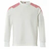 Mascot Food & Care Work Sweatshirt Jumper White/Red (Sizes XS-6XL)