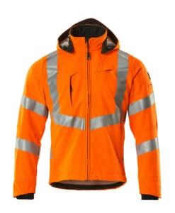 Mascot Blackpool Hi-Vis Softshell Work Jacket Orange (Sizes S-4XL)