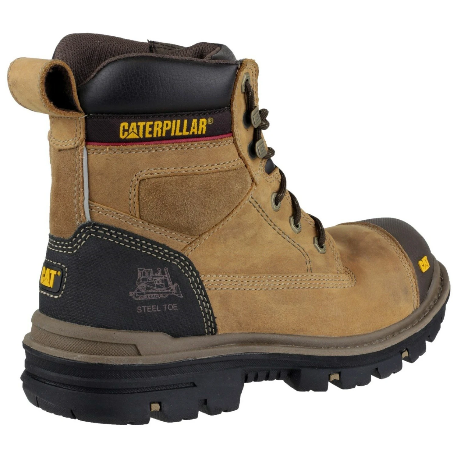 Caterpillar Gravel Safety Work Boots Brown (Sizes 6-13) 2 Caterpillar Gravel Safety Work Boots Brown (Sizes 6-13) - Image 2