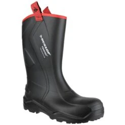Dunlop Purofort Plus Rugged Safety Wellington Work Boots Black (Sizes 6-14)