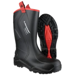 Dunlop Purofort Plus Rugged Safety Wellington Work Boots Black (Sizes 6-14) -Household Tools 21754 35016 fc 1