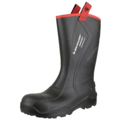 Dunlop Purofort Plus Rugged Safety Wellington Work Boots Black (Sizes 6-14) -Household Tools 21754 35016 fq 1