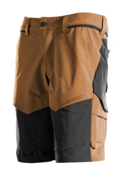 Mascot Customized Long Trade Work Shorts Brown/Black (Various Sizes)