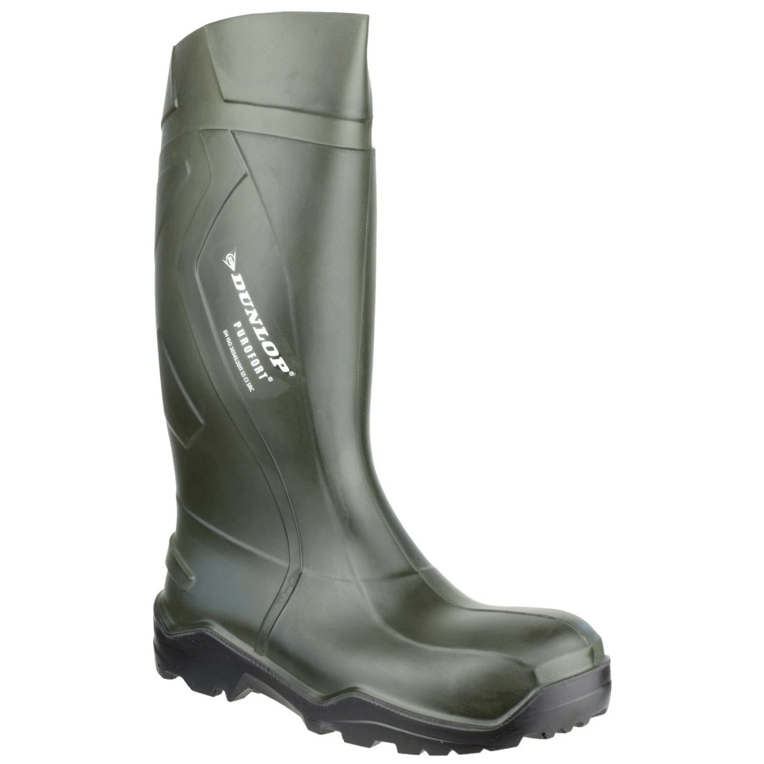 Dunlop Purofort Plus Safety Wellington Work Boots Green (Sizes 3-14) 1 Dunlop Purofort Plus Safety Wellington Work Boots Green (Sizes 3-14)