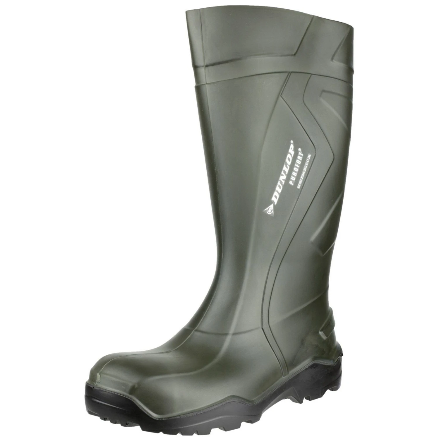 Dunlop Purofort Plus Safety Wellington Work Boots Green (Sizes 3-14) 5 Dunlop Purofort Plus Safety Wellington Work Boots Green (Sizes 3-14) - Image 5