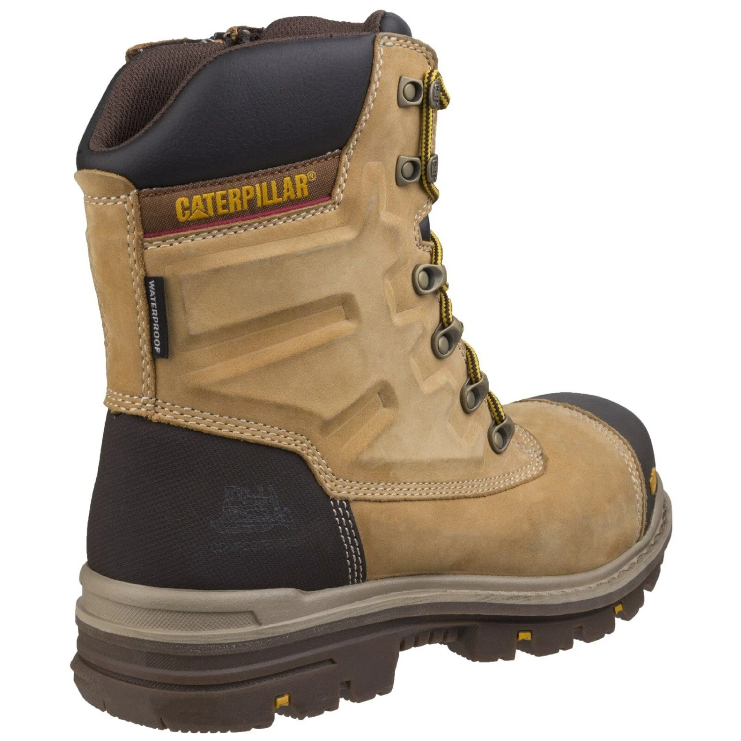 Caterpillar Premier Waterproof Safety Work Boots Tan Honey (Sizes 6-12) 2 Caterpillar Premier Waterproof Safety Work Boots Tan Honey (Sizes 6-12) - Image 2