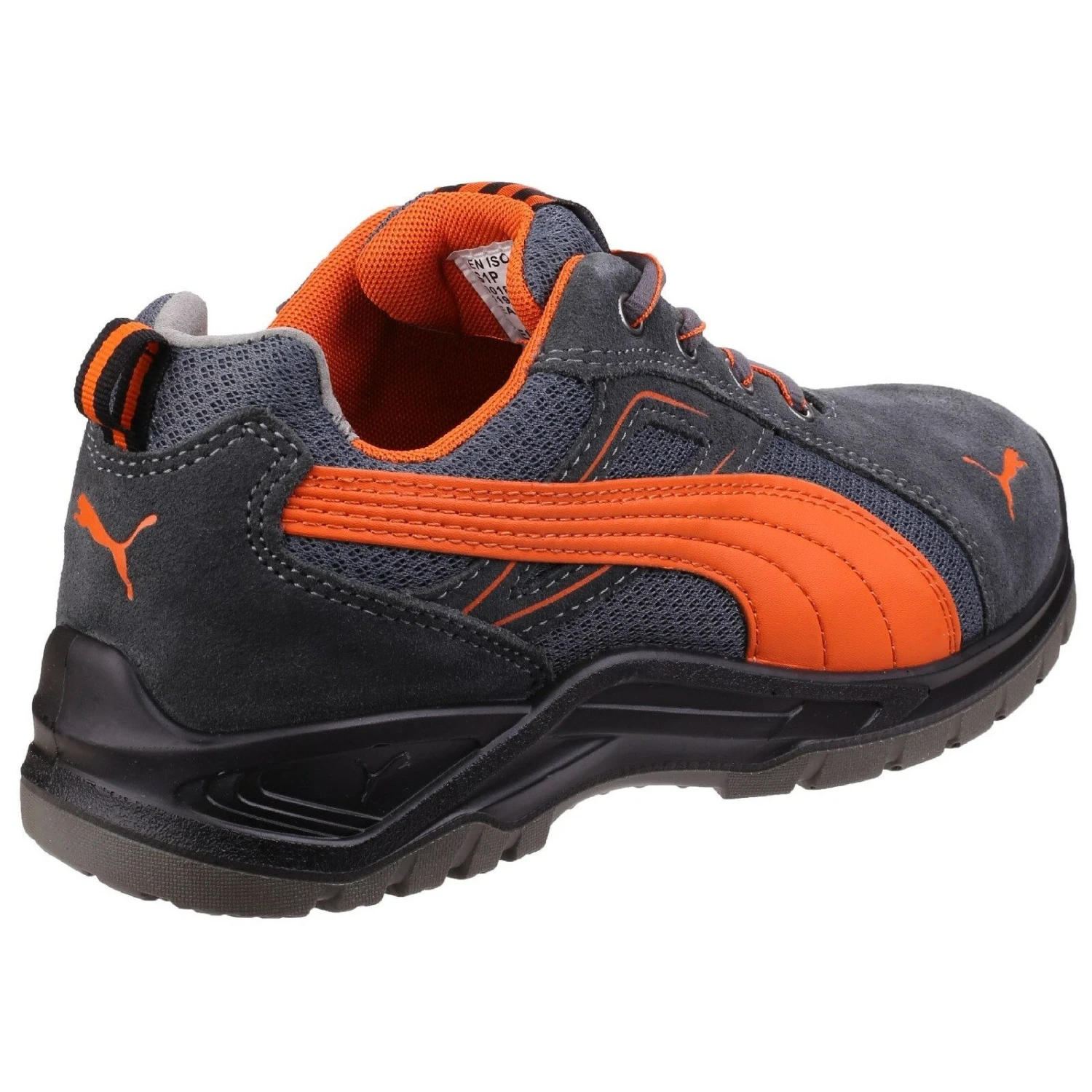 Puma Omni Flash Safety Work Trainer Shoes Orange/Grey (Sizes 6.5-12) 2 Puma Omni Flash Safety Work Trainer Shoes Orange/Grey (Sizes 6.5-12) - Image 2