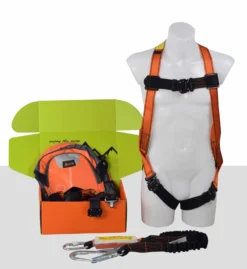 Aresta Scaffolder's 1-Point Safety Harness & Elasticated Lanyard Kit & Backpack