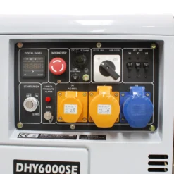 Hyundai DHY6000SE Silent Long Run Diesel Generator 5.2kW/6.5kVA -Household Tools DHY6000SE 02 scaled
