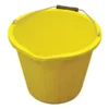 Faithfull Builder's Industrial Yellow Bucket 14 Litre