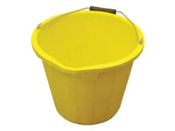 Faithfull Builder's Industrial Yellow Bucket 14 Litre