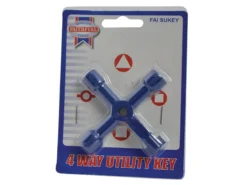 Faithfull 4-Way Utility Meter Key -Household Tools FAISUKEY PACK