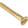 ForgeFix Solid Brass Wood Screw Slotted Countersunk Box Qty's (Various Sizes)