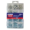 ForgeFix Chipboard Screw & Wall Plug Set Forge Pack 280-Piece Kit