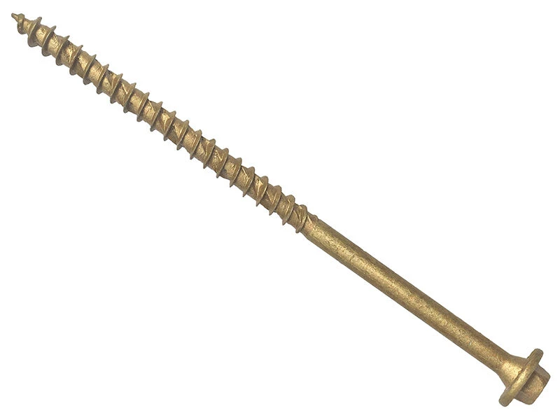 ForgeFix Timber Fixing Screw Hex-&-Torx Head Tan Treated Tub Qty's (Various Sizes) 1 ForgeFix Timber Fixing Screw Hex-&-Torx Head Tan Treated Tub Qty's (Various Sizes)