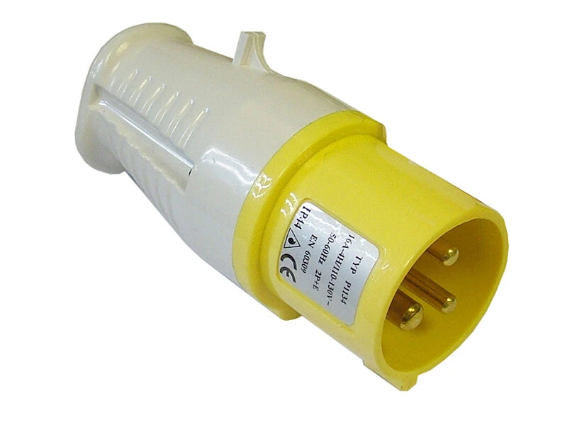 Faithfull 16amp Industrial Plug Yellow 110v 1 Faithfull 16amp Industrial Plug Yellow 110v