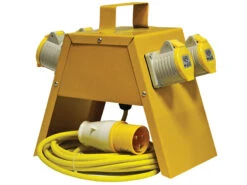 Faithfull 4-Way Distribution Unit/Splitter Box 16amp 110v