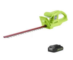 Greenworks G24HTK2 Cordless 24v Hedge Trimmer 51cm/20in With Battery