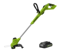 Greenworks G24LT28K2 Cordless 24v Line Trimmer 28cm/11in With Battery
