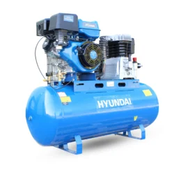 Hyundai HY140200PES Petrol Air Compressor 29cfm Belt Drive 200-Litre With Cast Cylinder