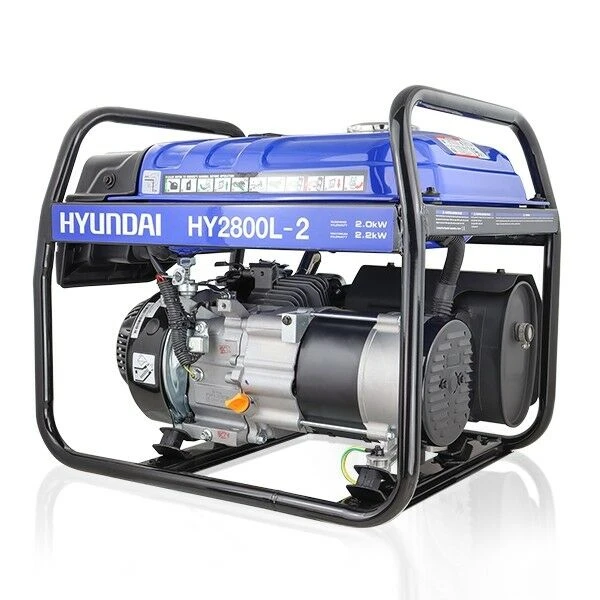 Hyundai HY2800L-2 Recoil Start Petrol Generator 2.2kW/2.75kVA 2 Hyundai HY2800L-2 Recoil Start Petrol Generator 2.2kW/2.75kVA - Image 2
