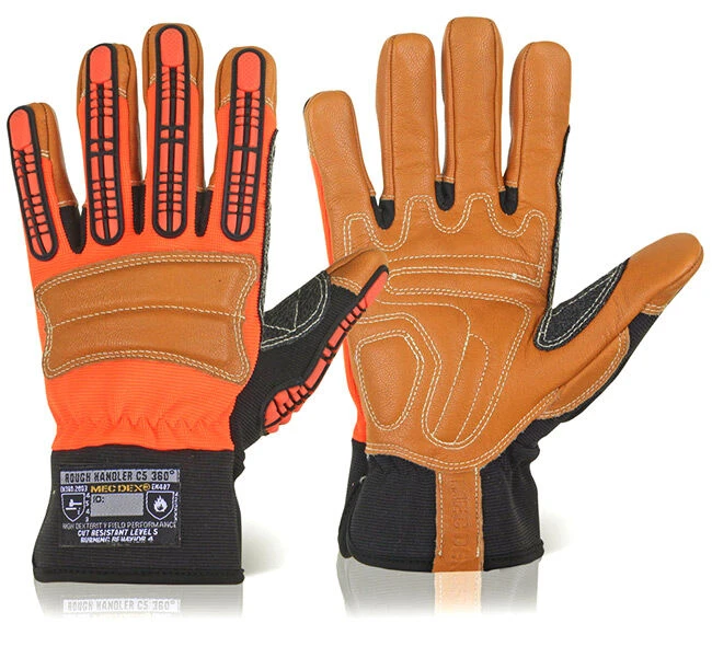 Mec Dex Rough Handler Hi-Vis C5 360 Mechanics Work Gloves (Sizes M-2XL) 1 Mec Dex Rough Handler Hi-Vis C5 360 Mechanics Work Gloves (Sizes M-2XL)
