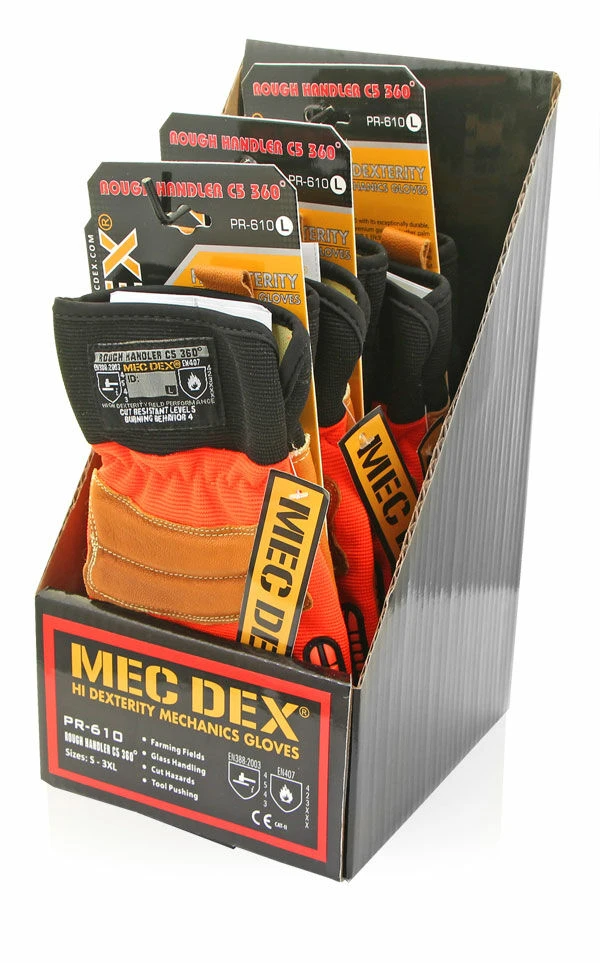 Mec Dex Rough Handler Hi-Vis C5 360 Mechanics Work Gloves (Sizes M-2XL) 3 Mec Dex Rough Handler Hi-Vis C5 360 Mechanics Work Gloves (Sizes M-2XL) - Image 3