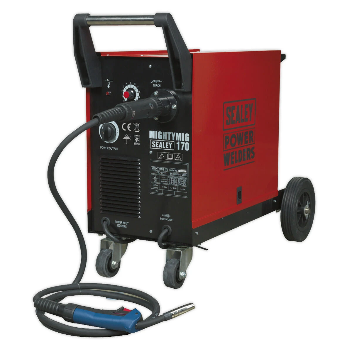 Sealey Professional Gas/Gasless Mig Welder 170amp With Euro Torch 1 Sealey Professional Gas/Gasless Mig Welder 170amp With Euro Torch