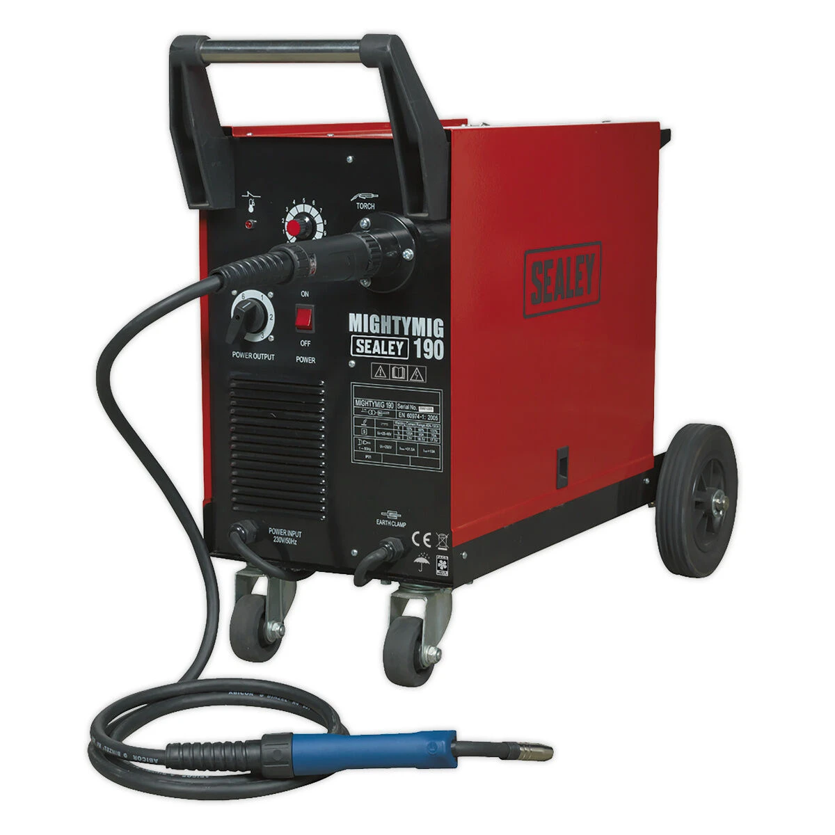 Sealey Professional Gas/Gasless Mig Welder 190amp With Euro Torch 1 Sealey Professional Gas/Gasless Mig Welder 190amp With Euro Torch