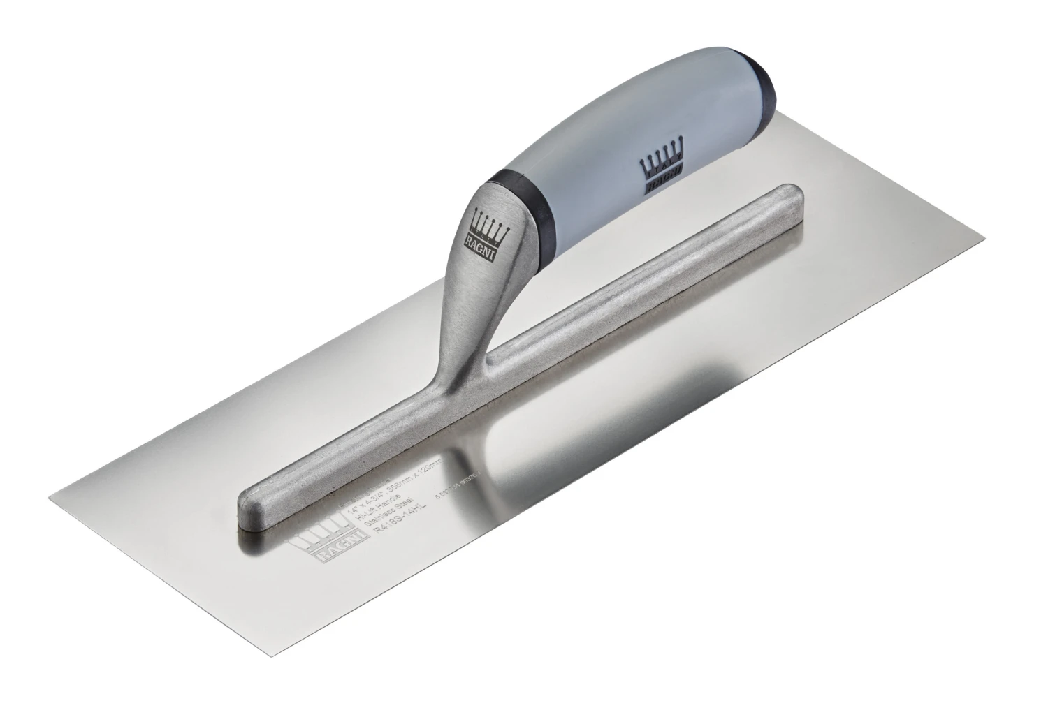 Ragni Hi-Lift Non-Grounded Plastering Finishing Trowel Stainless Steel (Various Sizes) 1 Ragni Hi-Lift Non-Grounded Plastering Finishing Trowel Stainless Steel (Various Sizes)