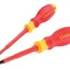 Stanley FatMax VDE Electricians Pozidriv & Slotted Screwdriver Set 2-Piece