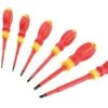 Stanley FatMax VDE Electricians Pozidriv & Slotted Screwdriver Set 7-Piece