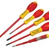Stanley FatMax VDE Electricians Insulated Slotted & Phillips Screwdriver Set 5-Piece