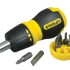 Stanley Multibit Ratchet Stubby Screwdriver & Insert Bits Set 6-Piece