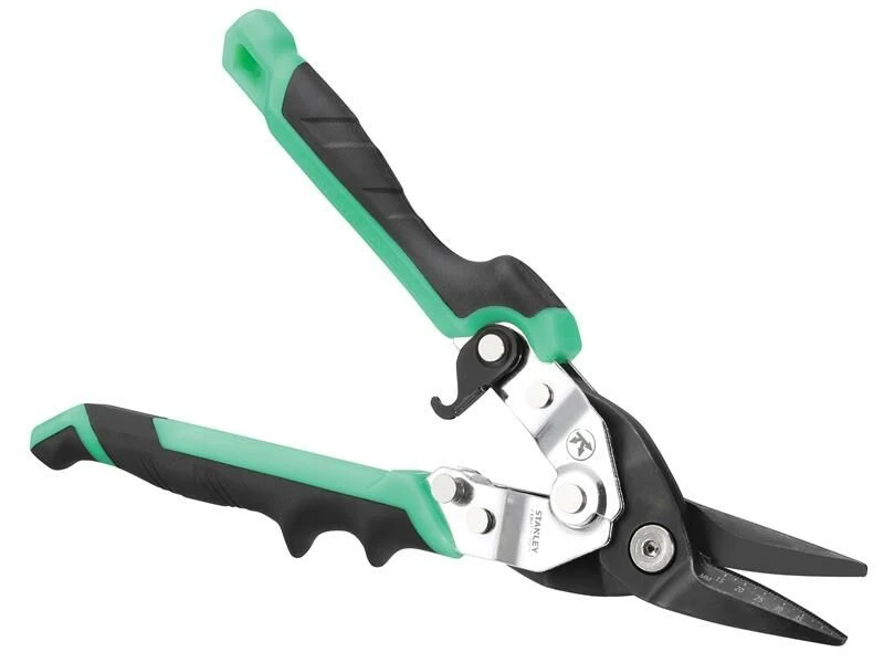 Stanley FatMax Ergo Right Cut Aviation Tin Snips Green 250mm 1 Stanley FatMax Ergo Right Cut Aviation Tin Snips Green 250mm
