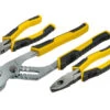 Stanley Control Grip Combination Diagonal Groove Pliers Set 3-Piece