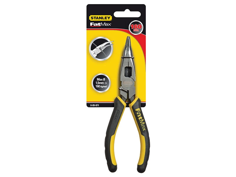Stanley FatMax Bent Snipe Nose Pliers (Various Sizes) 3 Stanley FatMax Bent Snipe Nose Pliers (Various Sizes) - Image 3