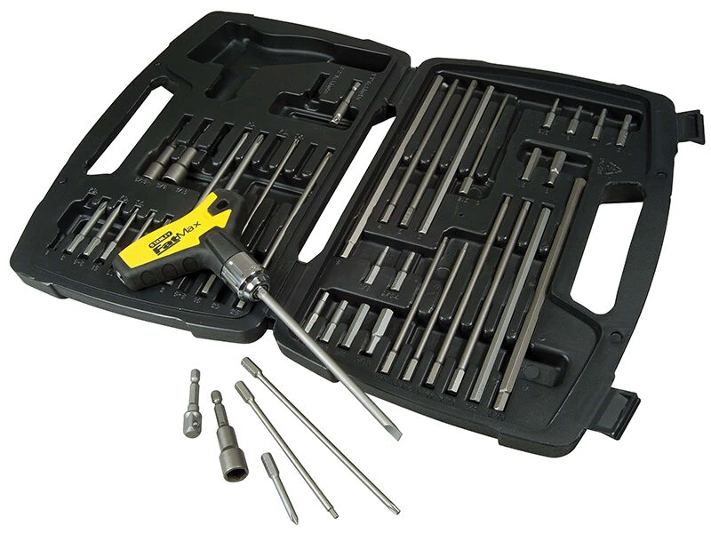 Stanley FatMax T-Handle Ratchet Power Key Set 43-Piece 1 Stanley FatMax T-Handle Ratchet Power Key Set 43-Piece