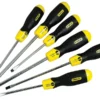 Stanley Cushion Grip Slotted & Pozidriv Screwdriver Set 6-Piece