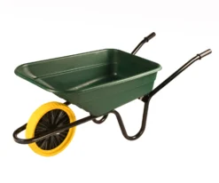 Walsall Green Wheelbarrow In A Box 90 Litre With Puncture Proof Wheel