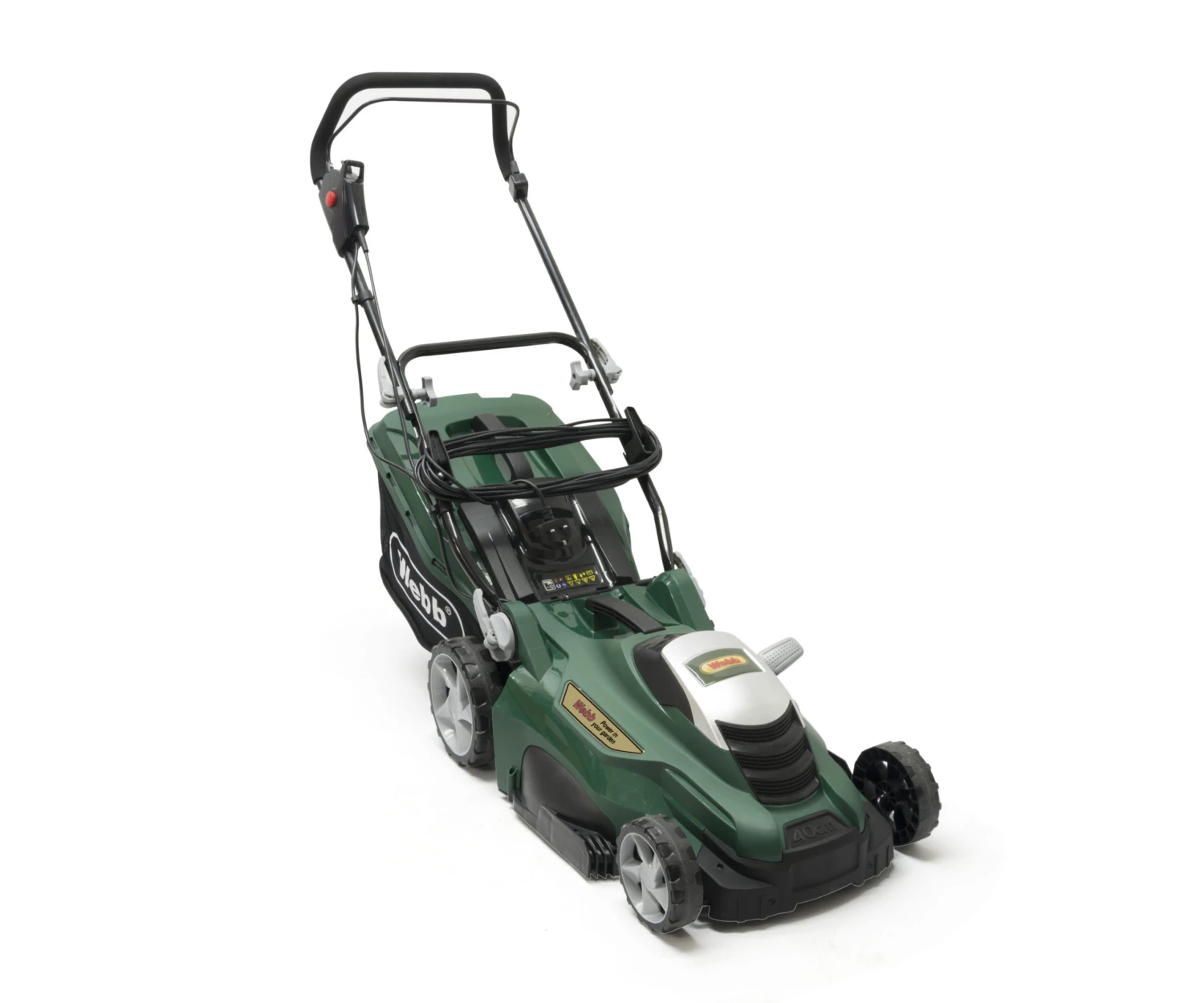 Webb ER40 Classic Electric Push Rotary Lawn Mower 40cm/16in 240v 1 Webb ER40 Classic Electric Push Rotary Lawn Mower 40cm/16in 240v
